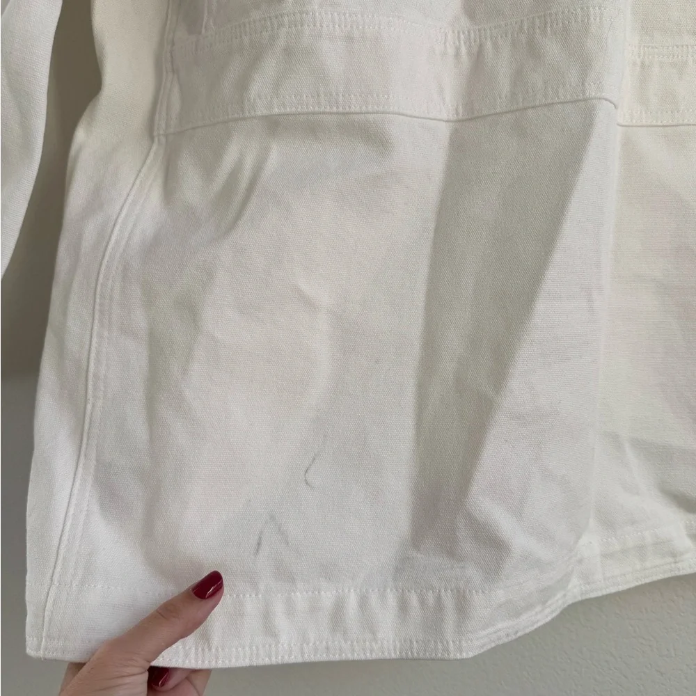 NWT J Crew Barn Jacket In Canvas Size M - Picture 4 of 10